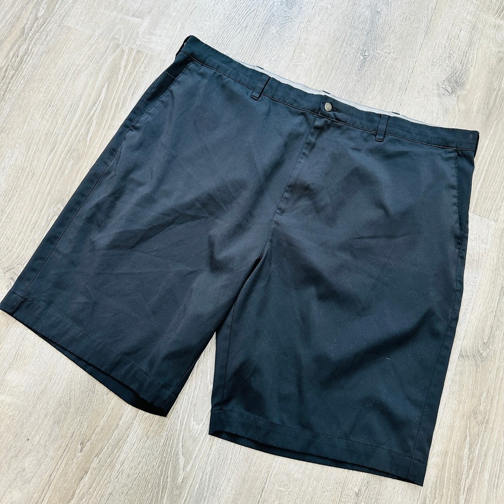 Callaway Golf Shorts Mens 44 Black Optimum Performance Stretch Flat Front Shorts